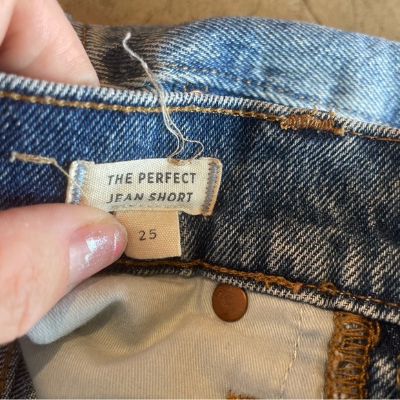 Madewell The Perfect Jean Short MC647 Women’s Blue Jean Shorts Sz 25 - Picture 7 of 12